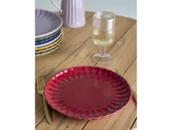 Latina Tallrik, röd, stengods