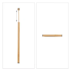 Lådavdelare, 10-delars set, 6x43,5-56,5x2 cm, Natur, Svart