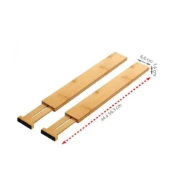 Lådfördelare - VI ORGANISERAR ALLT - Bambu - Utsträckbara - Modernt design - Brun