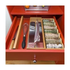 Lådfördelare - VI ORGANISERAR ALLT - Bambu - Utsträckbara - Modernt design - Brun