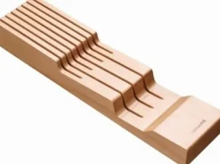 Lådinsats för knivar, trä