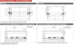 Lådlåda GAMET SIMPLE BOX6, låg, vit, 500 mm