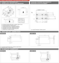 Lådlåda GAMET SIMPLE BOX6, låg, vit, 500 mm