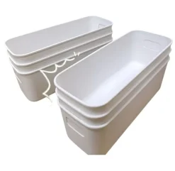 Lådorganisatörer, Förvaringslådor i plast för skrivbord, badrum, kök 5-pack