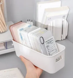 Lådorganisatörer, Förvaringslådor i plast för skrivbord, badrum, kök 5-pack