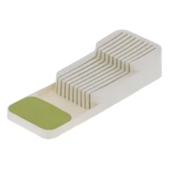 Lådorganisering Knivbricka Halkfri Separerad Förvaringslåda Förvaringslåda För Kök Hem (Vit Grön)