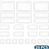 Lådororganiseringsset, 25 st Klara Plastbrickor, Miljövänliga,Klar