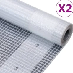 Leno presenning 2 st 260 g/m² 3x10 m vit