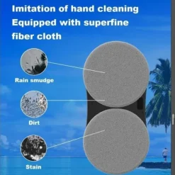 LIECTROUX Fönsterputningsrobot YW810 - APP-kontroll - Dubbel sprutning - 10 Tvättlappar