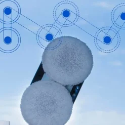 LIECTROUX Robot Fönsterputsare HCR-10 Vit - 2800 Pa - 30ml Behållare - Automatisk rengöring - Självständig intelligent fönsterputsrobot