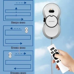 LIECTROUX Robot Fönsterputsare HCR-10 Vit - 2800 Pa - 30ml Behållare - Automatisk rengöring - Självständig intelligent fönsterputsrobot