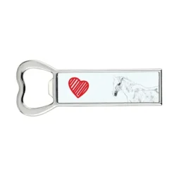 Lipizzaner - flasköppnare med häst, personlig kylöppnare, unik present till en man från Art-Dog
