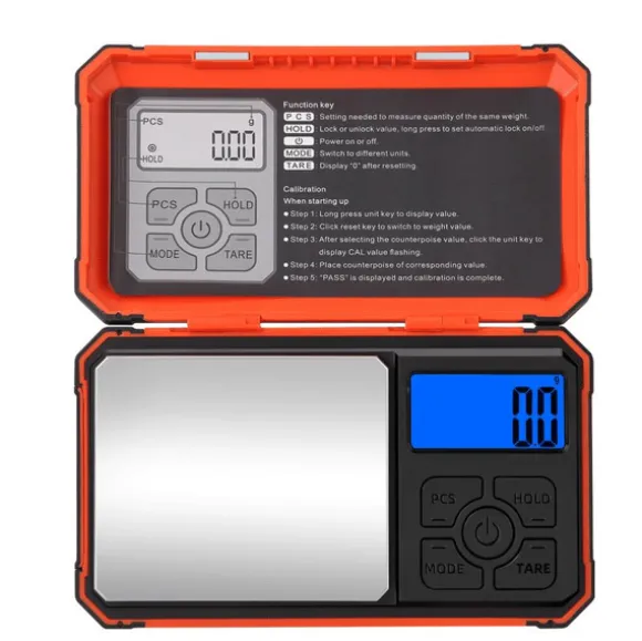 Liten digitalvåg köksvåg fickvåg 500 g/0,01 g