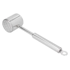 Liten kötthammare i rostfritt stål Dubbelsidig Steak Pounder Kött mörande verktyg för kök