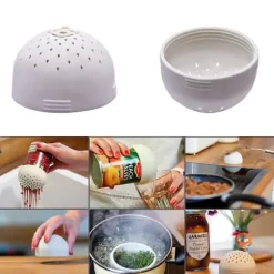 Litet Durkslag för Konservburkar - Vit - Silikon