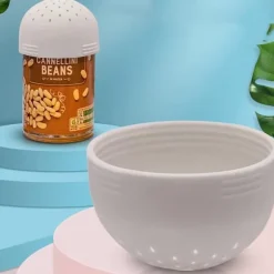 Litet Durkslag för Konservburkar - Vit - Silikon