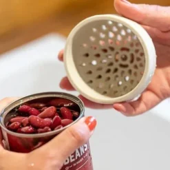 Litet Durkslag för Konservburkar - Vit - Silikon