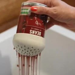 Litet Durkslag för Konservburkar - Vit - Silikon