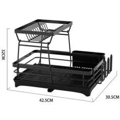 LIVIT Diskställ med Dubbel Nivå i Svart