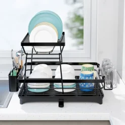 LIVIT Diskställ med Dubbel Nivå i Svart