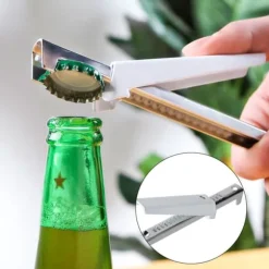 Livsmedelsklassad rostfri burköppnare Justerbar flasköppnare Öppnar enkelt flasklock