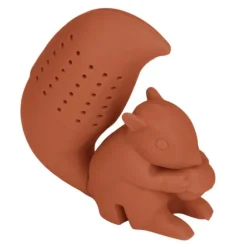 Livsmedelsklassad silikon ekorrform tesil Söt ekorrformad teinfusionsfilter kaffe