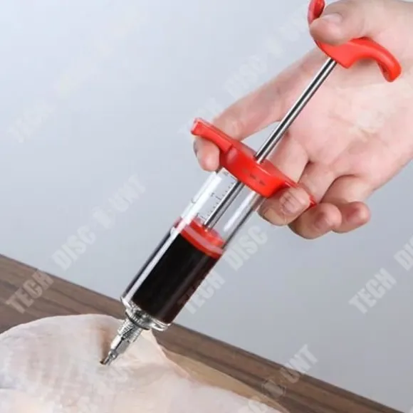 Livsmedelsspruta - LUNAVO - 30ml - Plast - Graderad redskap - Röd