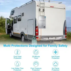 10L/min väggmonterad LPG varmvattenberedare med flera skydd, lätt att kontrollera