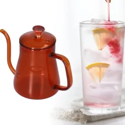 Lång pip Vattenkokare Stor kapacitet Värmebeständig Lätt att rengöra Kaffekanna med lång mun Kaffe