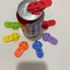 Lollanda Enkel burköppnare (6-pack), Burköppnare Färgglad, Återanvändbar läskburköppnare, skyddar fingrarna, perfekt för picknick och fester