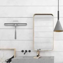 Lollanda Badrums-Skrapa – Fönsterskrapa med Väggkrok, För Duschdörr, Kök, Fönster & Bilglas