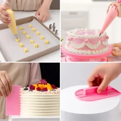 Lollanda Dekorationspåse/ Spritsmunstycken, Sprits-set 40-delar för Tårtdekoration och Bakning