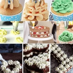 Lollanda 14-delars Spritspåse & Munstyckeset, Tyllset, spritstyllar- Cake tool