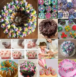 Lollanda 14-delars Spritspåse & Munstyckeset, Tyllset, spritstyllar- Cake tool