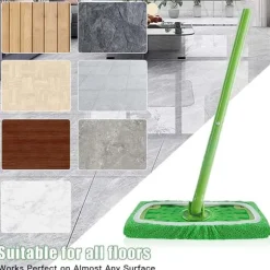 Lollanda Ersättande Tygskydd för Swiffer Mopp 8-pack – Återanvändbara Mopptorkar för Våt och Torr Rengöring