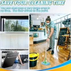 Lollanda Ersättande Tygskydd för Swiffer Mopp 4-pack – Återanvändbara Mopptorkar för Våt och Torr Rengöring