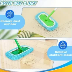 Lollanda Ersättande Tygskydd för Swiffer Mopp 4-pack – Återanvändbara Mopptorkar för Våt och Torr Rengöring