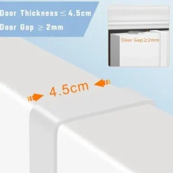 Lollanda Hängkrok till dörrar,Enkel Dörr Krok - 4 pack