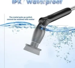 Lollanda 8-i-1 Elektrisk Rengöringsborste – Sladdlös Skrubb med Förlängningsskaft, 8 Borsthuvuden, IPX7 Vattentät, för Badrum & Golv