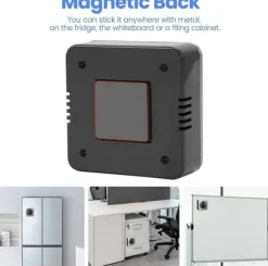 Lollanda kökstimer, kockens matlagning timer klocka med högt larm, inga batterier krävs