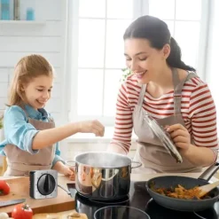 Lollanda kökstimer, kockens matlagning timer klocka med högt larm, inga batterier krävs