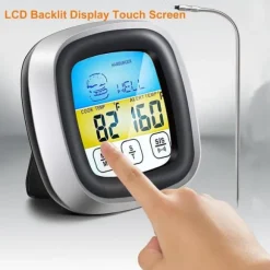 Lollanda Kötttermometer med Touchskärm /Termometer för kött - LCD, Vattentät, Kök, för ugn, till barbequegrill och Grill