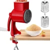 Lollanda Manuell nötkvarn med 2 avtagbara trumblad, ostrivare med vev, jordnötskvarn, mandelkvarn