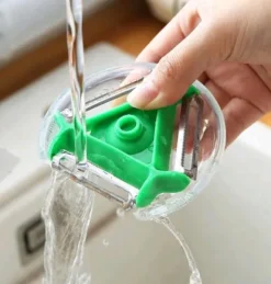 Lollanda 2-pack 3-i-1 Multifunktionell roterande skalare - Grönsaksskalare & Råkostjärn & Potatisskalare