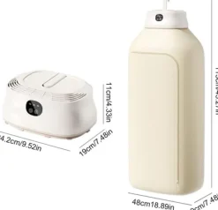 Lollanda Portabel Tørretumbler 400W, Vikbar Torktumlare, Lågljud med Timer, för Hem, Camping & Resor