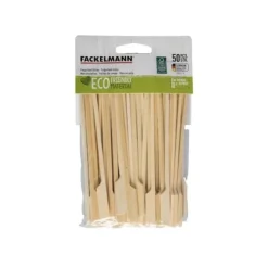 Lot med 50 spett för grillspett 15 cm i FSC-bambus Fackelmann Basic