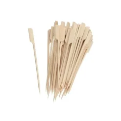 Lot med 50 spett för grillspett 15 cm i FSC-bambus Fackelmann Basic