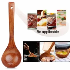 Louche - köksslev Tsunnee Set med 2 trä såpslevar - 18,5 cm lång