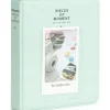 LoveInstant Fotoalbum 64 st. för Fujifilm INSTAX Mini 12 11 40 9 8 7s EVO LiPlay Link 2 SE / Pastellgrön