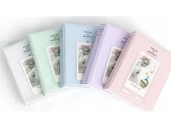 LoveInstant Fotoalbum 64 st. för Fujifilm INSTAX Mini 12 11 40 9 8 7s EVO LiPlay Link 2 SE / Pastellvit